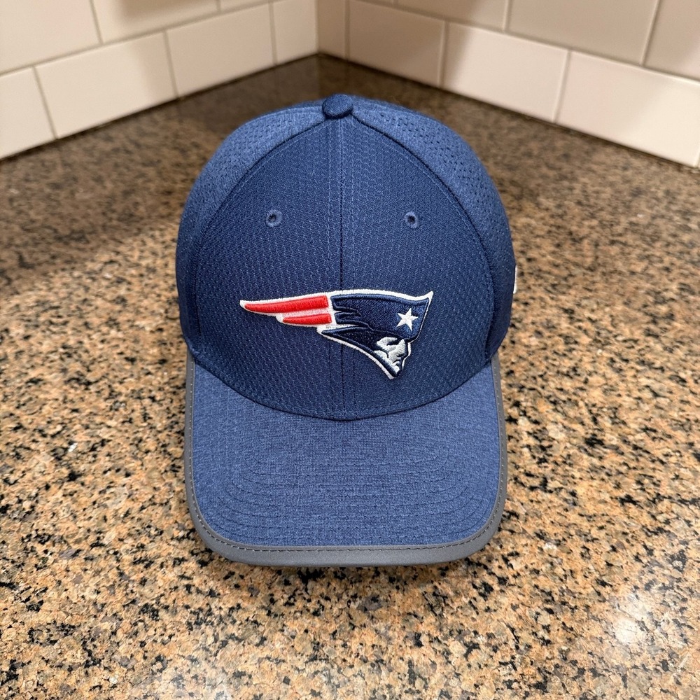 New England Patriots Hat New Era 39THIRTY Men's M/L Navy‎ NFL Equipment